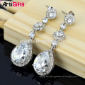 earring factory china white gold plated fashion jewelry charm earring